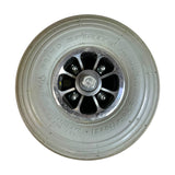 Back View of Flat-Free Front Wheel Assembly for 3-Wheel Pride Mobility Celebrity X & Legend Scooters