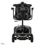 Front view of Go Go Ultra X Gen 3 with a front storage basket, padded seat, and dual wheels on a white background.