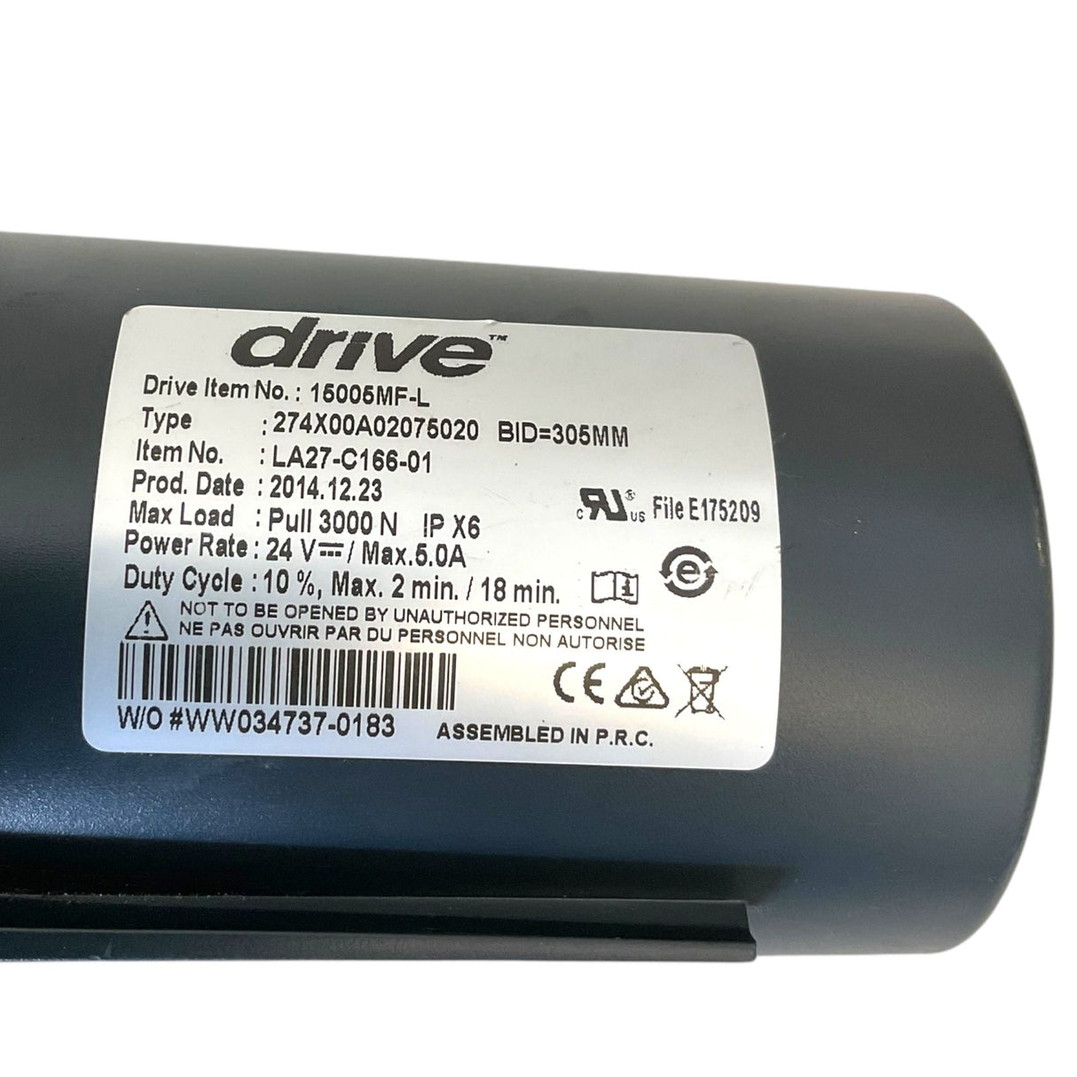 Foot Motor Actuator for Drive Medical Semi Electric & Full Electric Low Height Hospital Beds | 15005MF-L