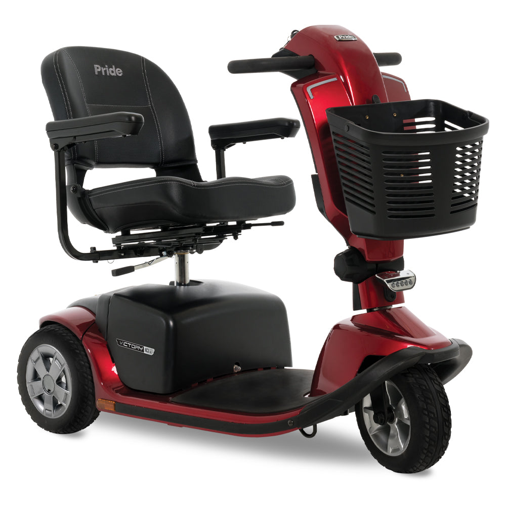 New Pride Mobility Victory 10.2 3-Wheel Mobility Scooter | Max Speed 5.2 MPH | 400 LBS Weight Capacity
