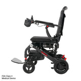 Black electric wheelchair with 'Rascal' branding on a white background