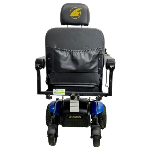 Rear view of Golden Compass Sport power chair