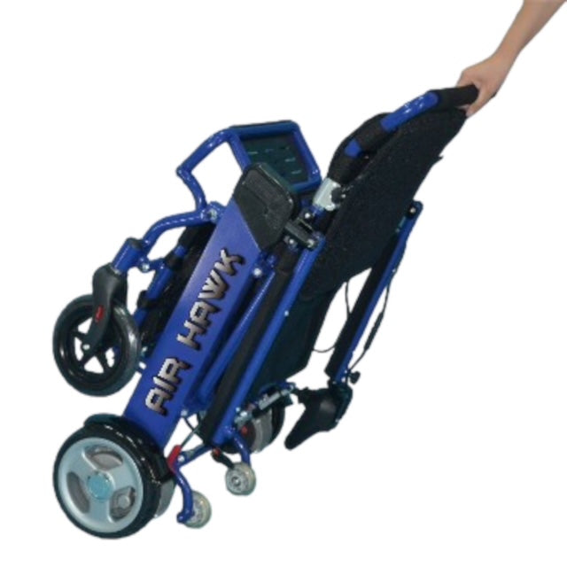 Folded Air Hawk power chair