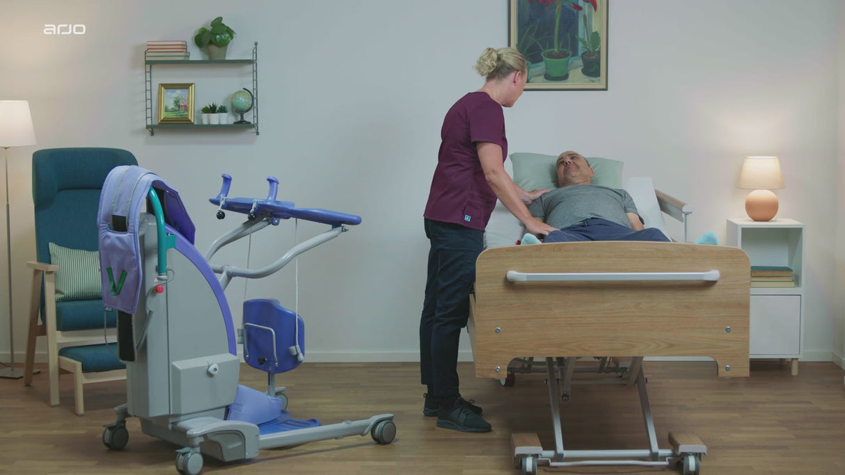 Arjo Sara Plus Powered Sit-to-Stand Lift | 420 LBS User Capacity | Single Caregiver Operation