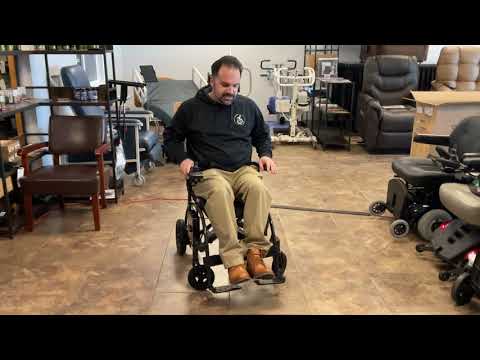 Pride Mobility Jazzy Carbon 27X Lightweight Folding Power Chair | Vertical Folding Design | Weighs Only 27 LBS!