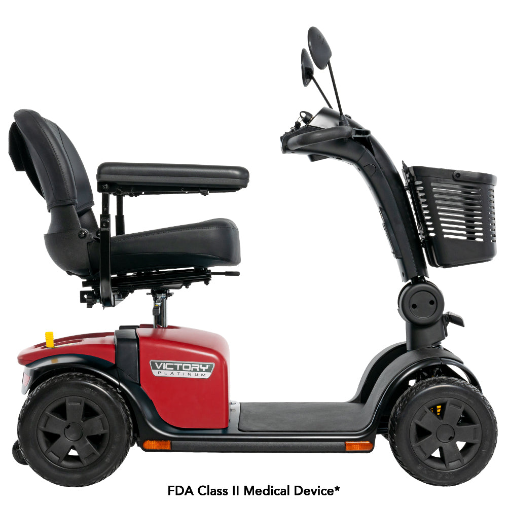New Pride Mobility Victory Platinum 4-Wheel Full-Size Scooter | 400 LBS Capacity | EZ Turn Technology