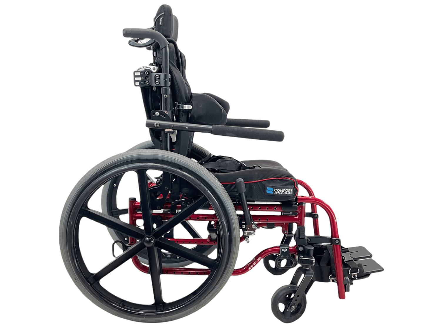 Sunrise Medical Quickie Zippie GS Folding Manual Wheelchair | 15" x 16" Seat | Transit Kit, Fold Down Backrest
