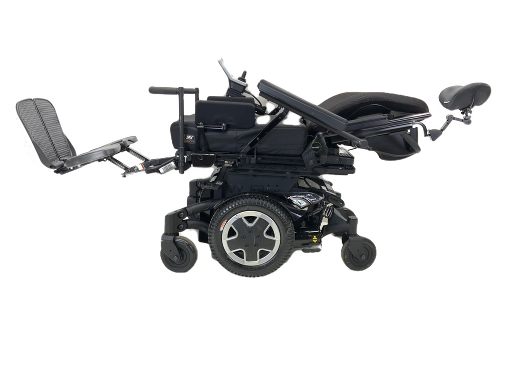 2018 Invacare TDX SP 2 Power Chair | 18" x 21" Seat | Seat Elevate, Tilt, Recline, Power Legs-Mobility Equipment for Less