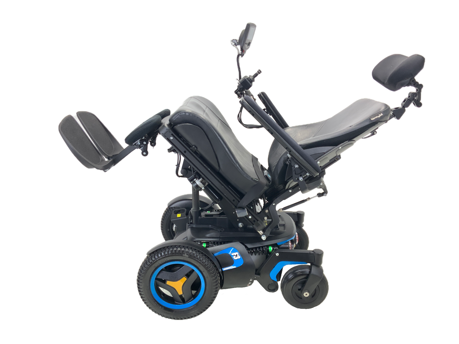 2018 Permobil F3 Corpus Power Chair | 19" x 20" Seat | Tilt, Recline, Power Legs, Seat Elevate | Only 0.9 Miles! | Compact Joystick With Display-Mobility Equipment for Less