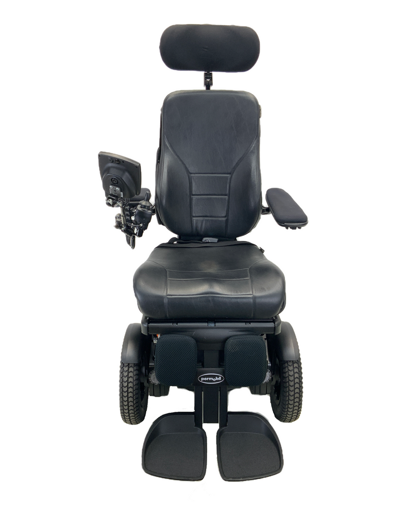 2018 Permobil F3 Corpus Power Chair | 19" x 20" Seat | Tilt, Recline, Power Legs, Seat Elevate | Only 0.9 Miles! | Compact Joystick With Display-Mobility Equipment for Less
