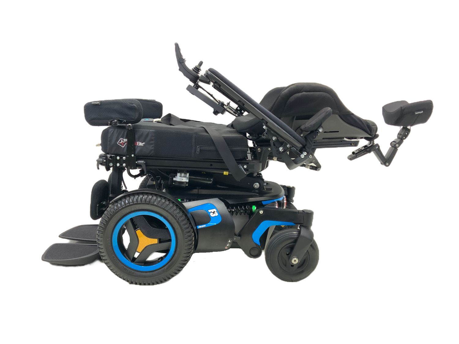 2018 Permobil F3 Corpus Power Wheelchair with Seat Elevate, Tilt, Recline & Power Legs | 18" x 20" | Only 37 Miles!!-Mobility Equipment for Less