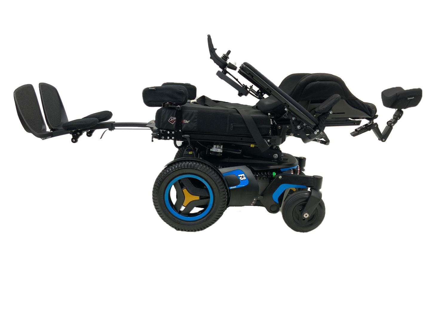 2018 Permobil F3 Corpus Power Wheelchair with Seat Elevate, Tilt, Recline & Power Legs | 18" x 20" | Only 37 Miles!!-Mobility Equipment for Less