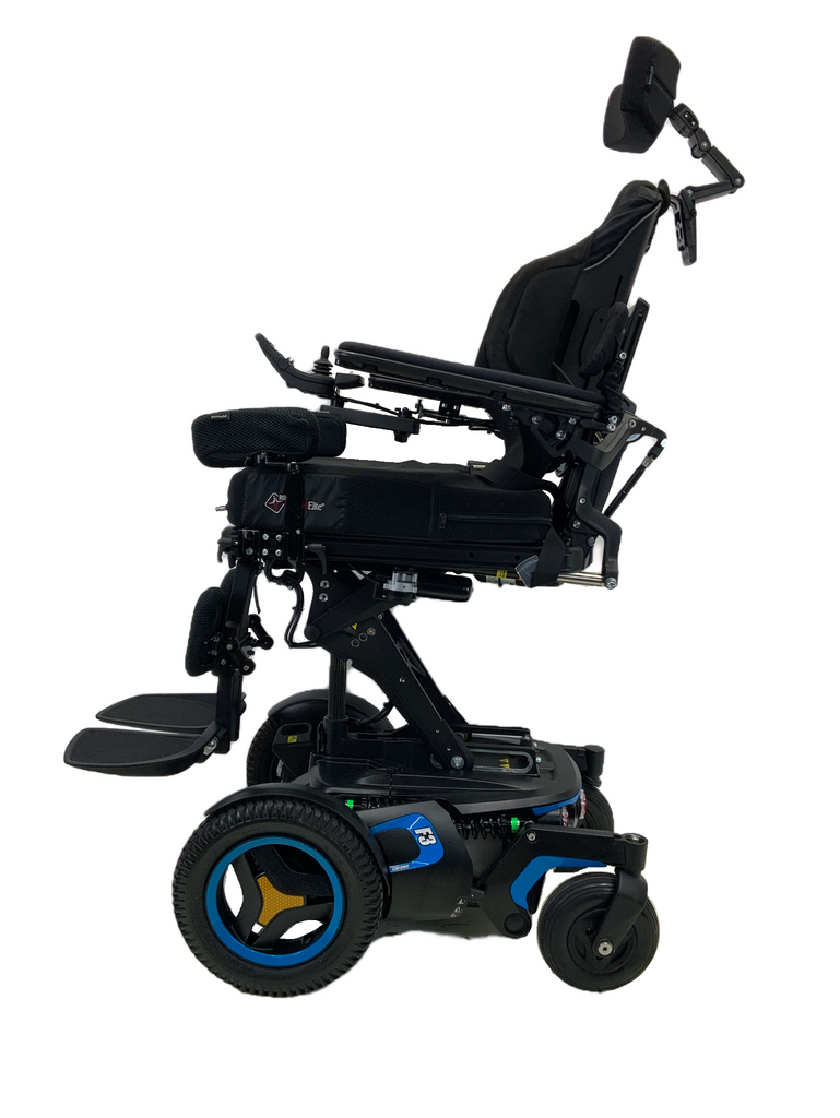 2018 Permobil F3 Corpus Power Wheelchair with Seat Elevate, Tilt, Recline & Power Legs | 18" x 20" | Only 37 Miles!!-Mobility Equipment for Less
