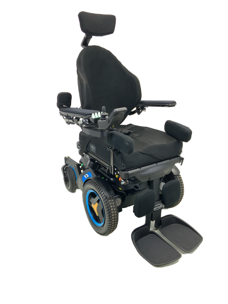 2018 Permobil F3 Corpus Power Wheelchair with Seat Elevate, Tilt, Recline & Power Legs | 18" x 20" | Only 37 Miles!!-Mobility Equipment for Less