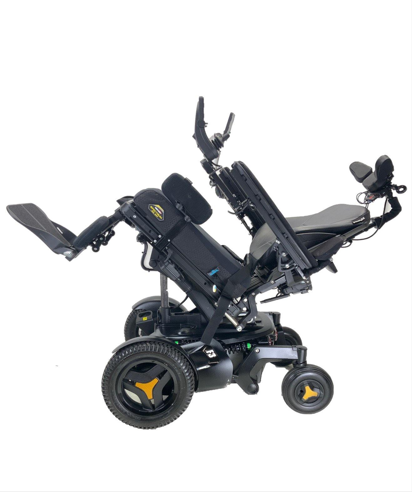 2019 Permobil F3 Corpus Rehab Power Chair | 18"x21" Seat | Head Array w/ Display | Seat Elevate, Tilt, Recline, Power Legs-Mobility Equipment for Less