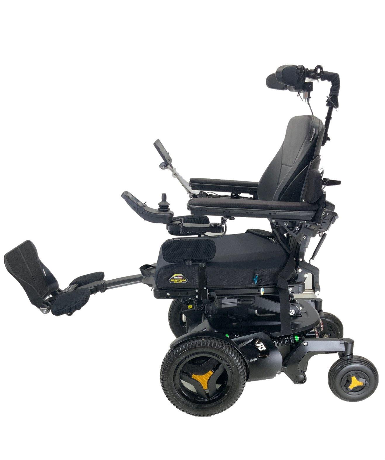 2019 Permobil F3 Corpus Rehab Power Chair | 18"x21" Seat | Head Array w/ Display | Seat Elevate, Tilt, Recline, Power Legs-Mobility Equipment for Less