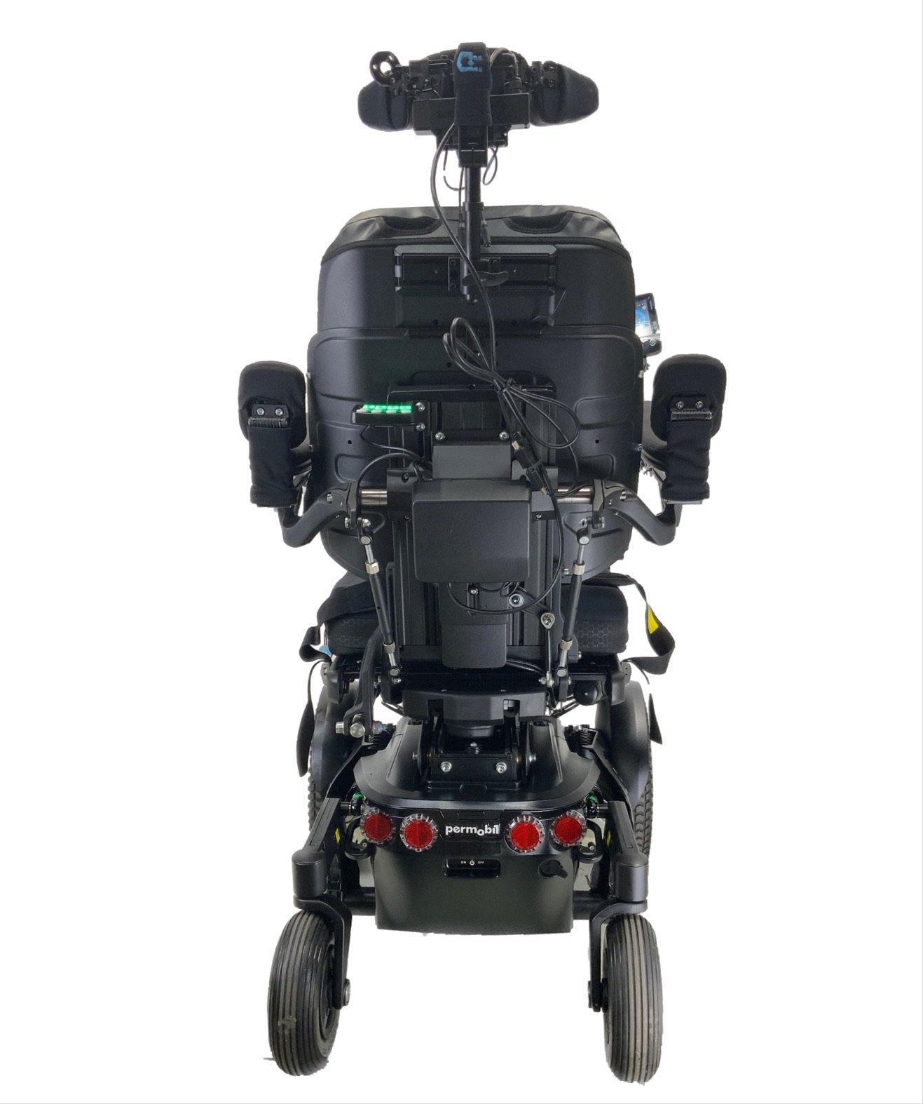 2019 Permobil F3 Corpus Rehab Power Chair | 18"x21" Seat | Head Array w/ Display | Seat Elevate, Tilt, Recline, Power Legs-Mobility Equipment for Less