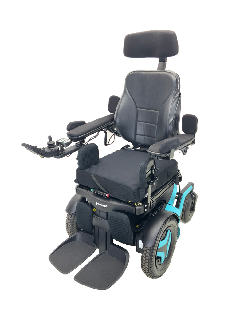 2019 Permobil F3 Power Chair | 17" x 17" Seat | Seat Elevate, Tilt, Recline & Power Legs | Only 37.1 Miles!-Mobility Equipment for Less