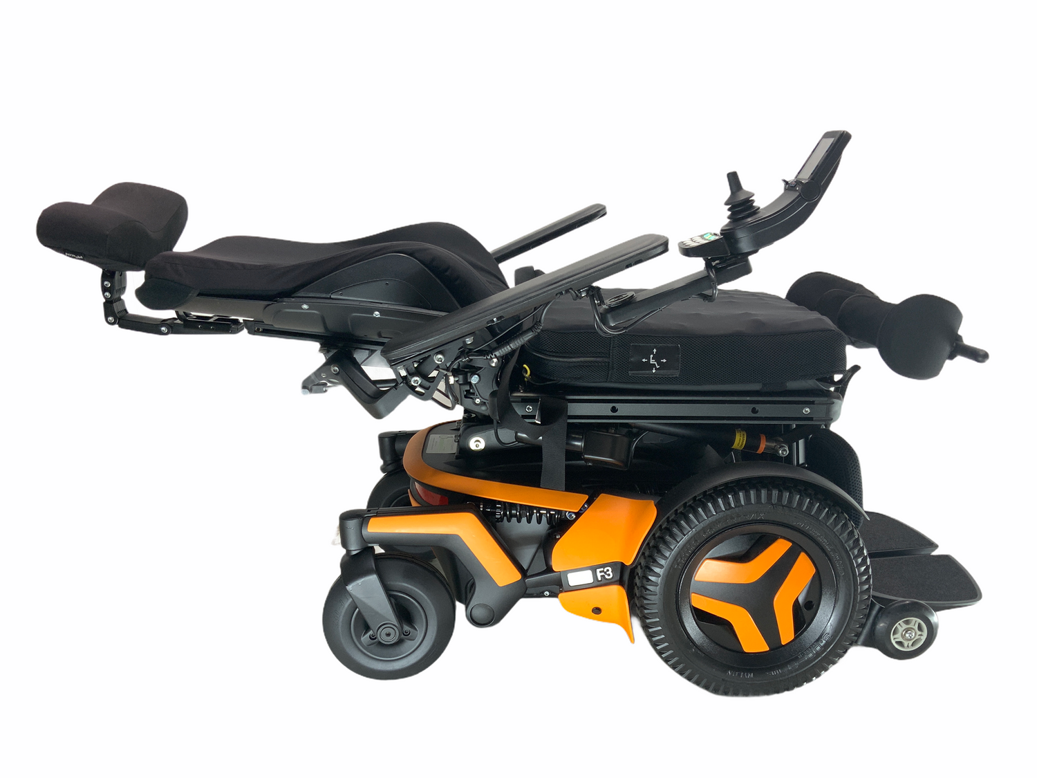 2019 Permobil F3 Rehab Power Chair | 17 x 18 Seat | Tilt, Recline, Power Legs. Leg Extension, Seat Elevate, Anterior Tilt-Mobility Equipment for Less