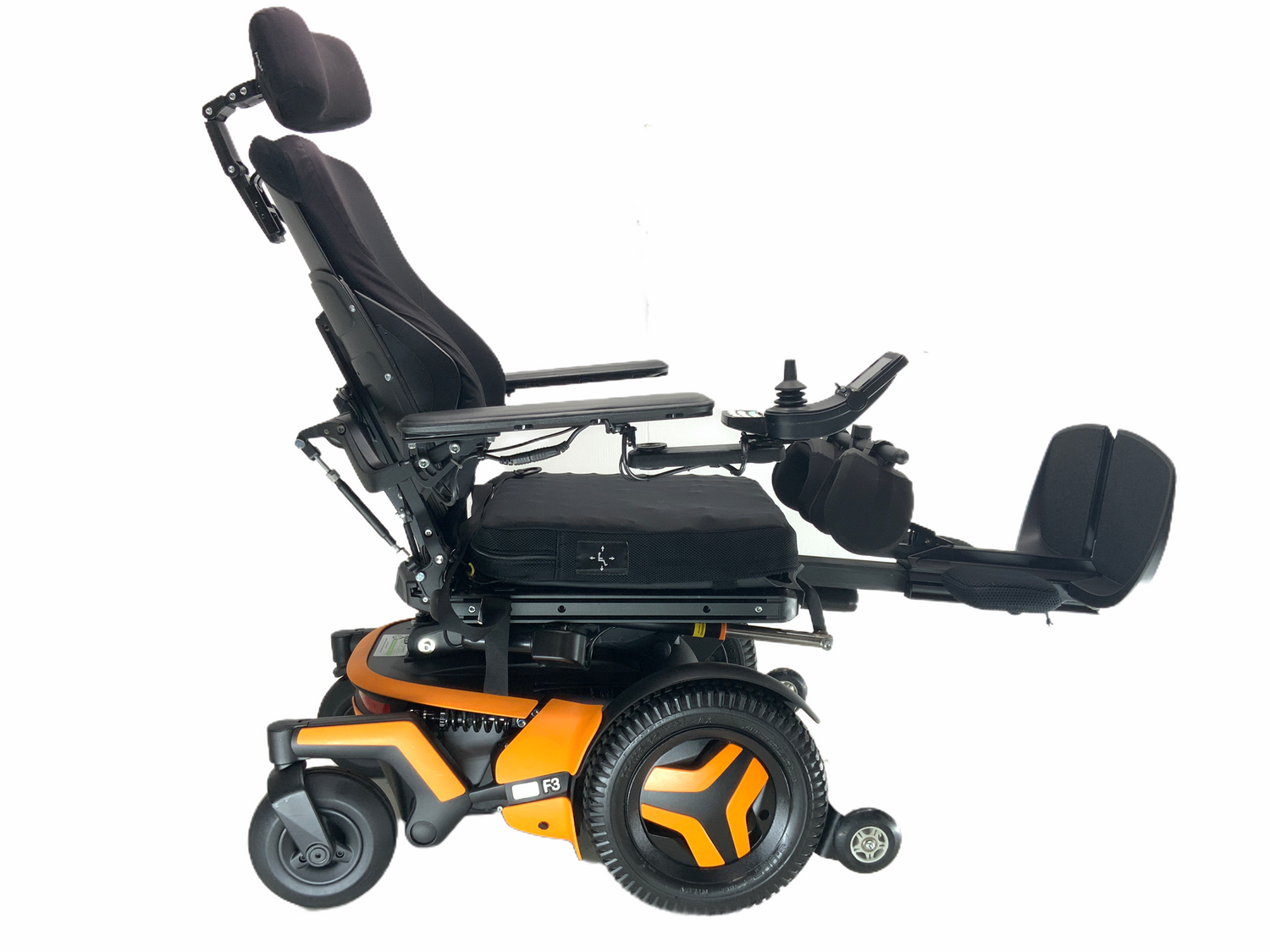 2019 Permobil F3 Rehab Power Chair | 17 x 18 Seat | Tilt, Recline, Power Legs. Leg Extension, Seat Elevate, Anterior Tilt-Mobility Equipment for Less