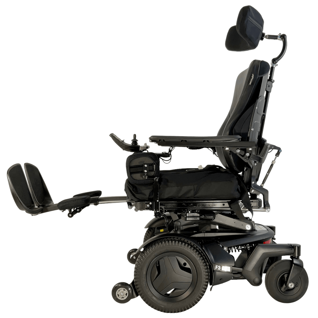 2019 Permobil F3 RNET Rehab Power Chair | 18" x 20" Seat |  Seat Elevate, Tilt, Recline, Power Legs - Mobility Equipment for Less
