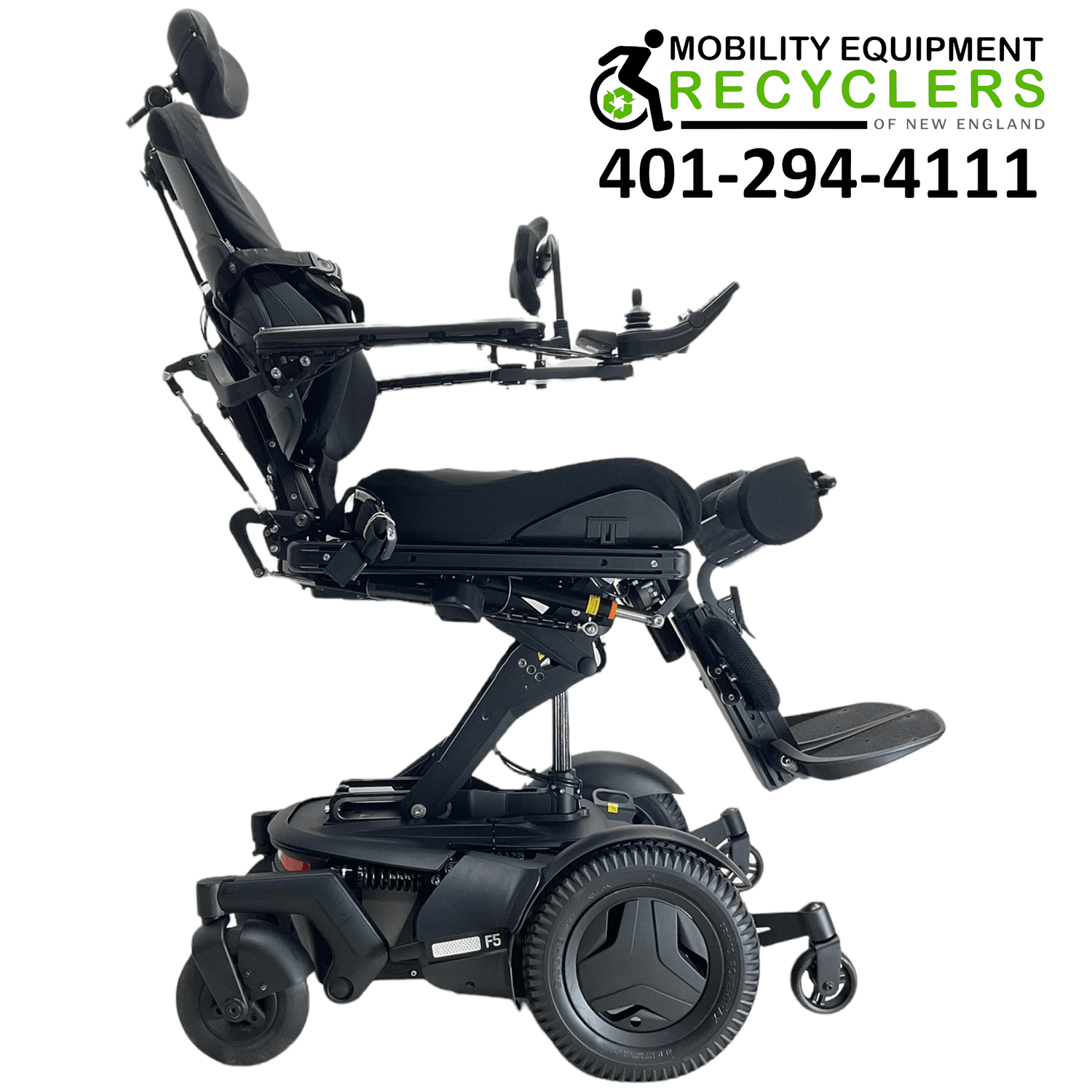 2019 Permobil F5 VS Rehab Power Wheelchair | 22 x 20 Seat | Vertical Standing, Seat Elevate, Tilt, Recline, Power Legs - Mobility Equipment for Less