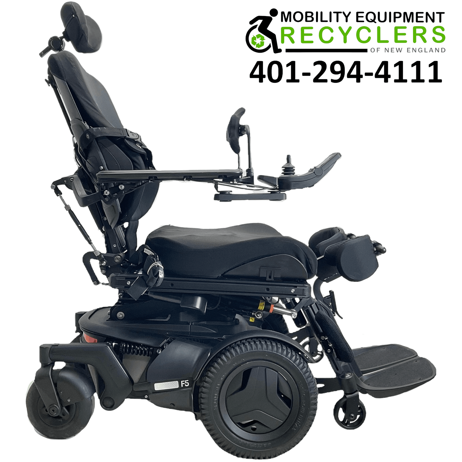 2019 Permobil F5 VS Rehab Power Wheelchair | 22 x 20 Seat | Vertical Standing, Seat Elevate, Tilt, Recline, Power Legs - Mobility Equipment for Less