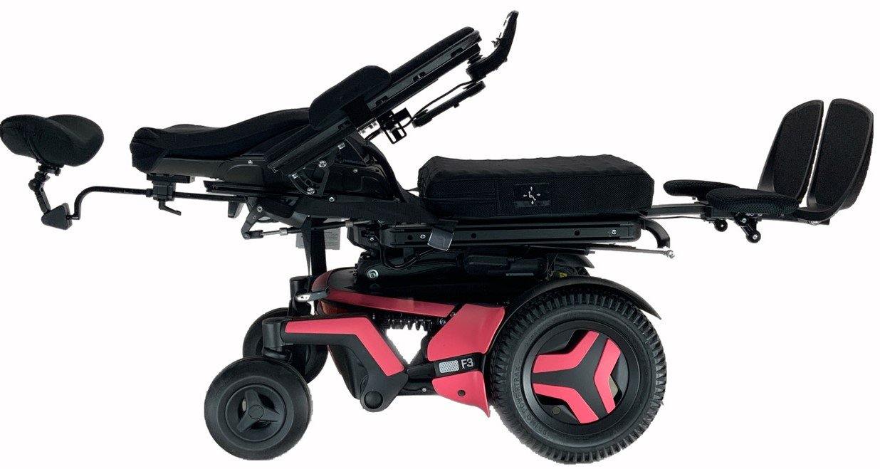 2020 Permobil F3 Rehab Power Chair | 0 Miles! | Tilt, Recline, Power Legs, Seat Elevate | 17 x 18 Seat-Mobility Equipment for Less