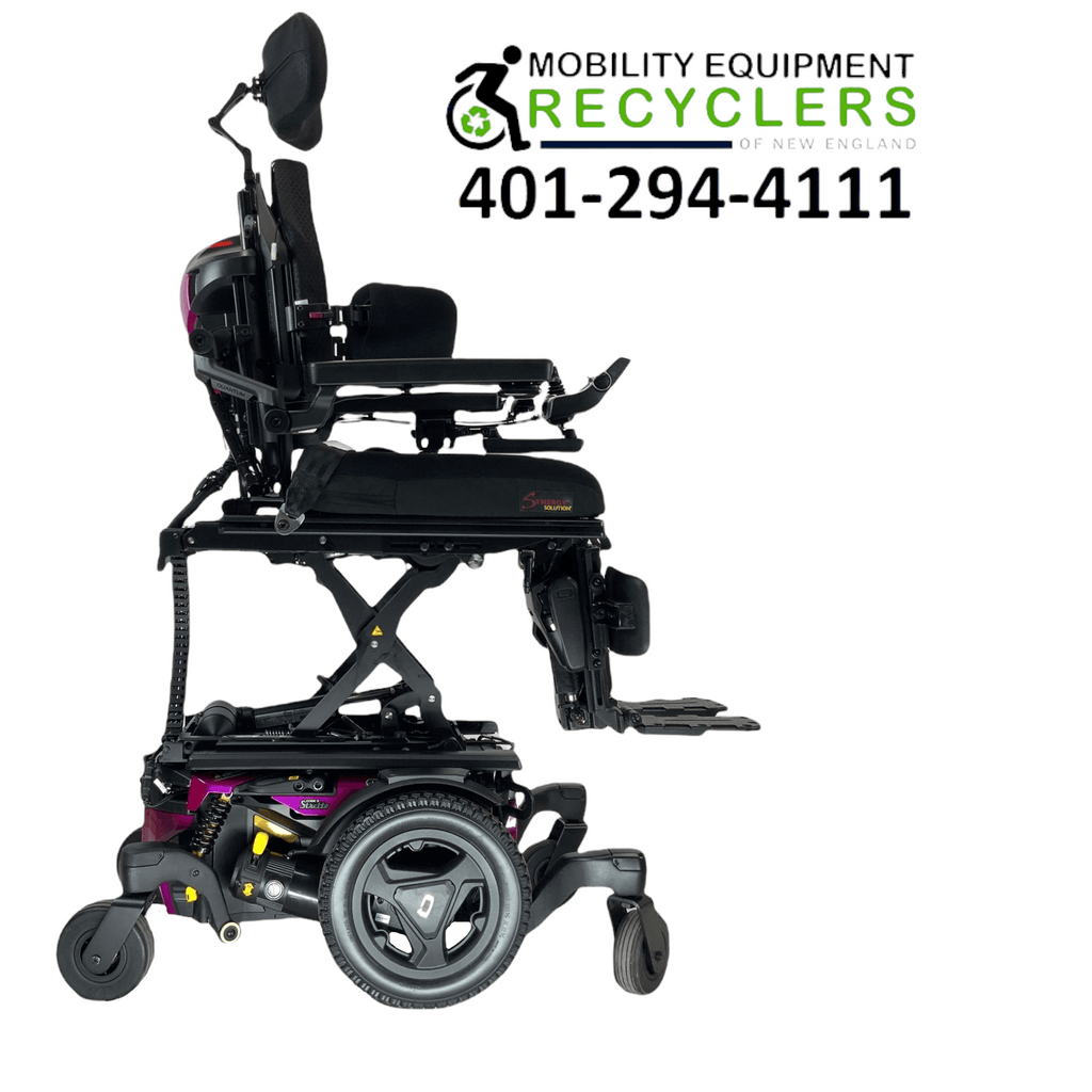 2020 Pride Mobility Quantum Q6 Edge 3 | Stretto | Tru-Balance 3 Seating with I-Level | Rehab Power Chair | 16" x 18" Seat | Seat Elevate, Tilt, Recline, Power Legs, Power Extending & Elevating Legs-Mobility Equipment for Less