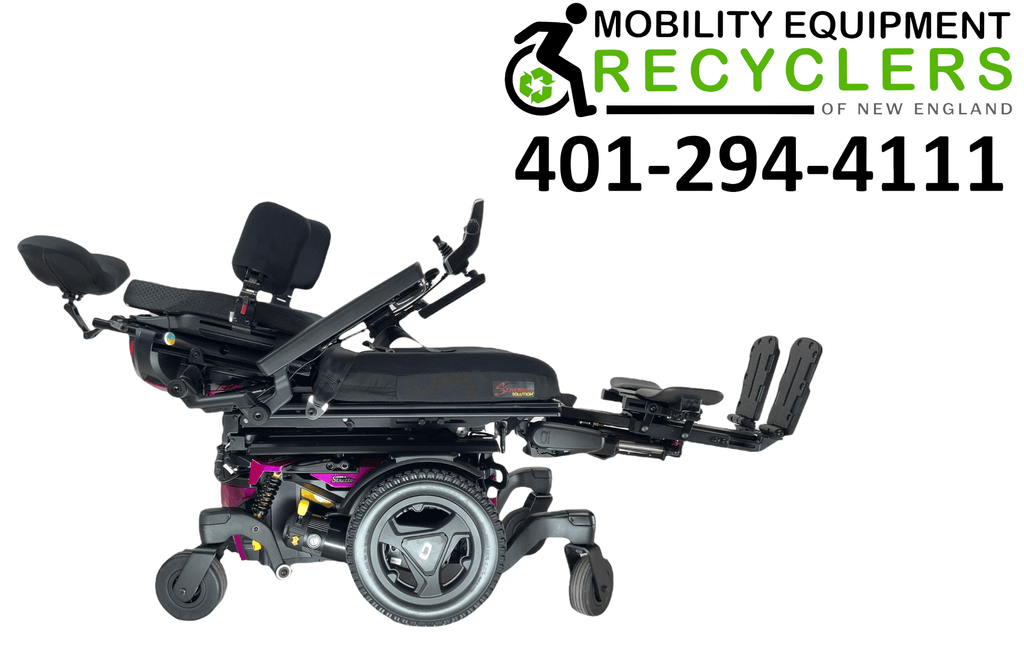 2020 Pride Mobility Quantum Q6 Edge 3 | Stretto | Tru-Balance 3 Seating with I-Level | Rehab Power Chair | 16" x 18" Seat | Seat Elevate, Tilt, Recline, Power Legs, Power Extending & Elevating Legs-Mobility Equipment for Less