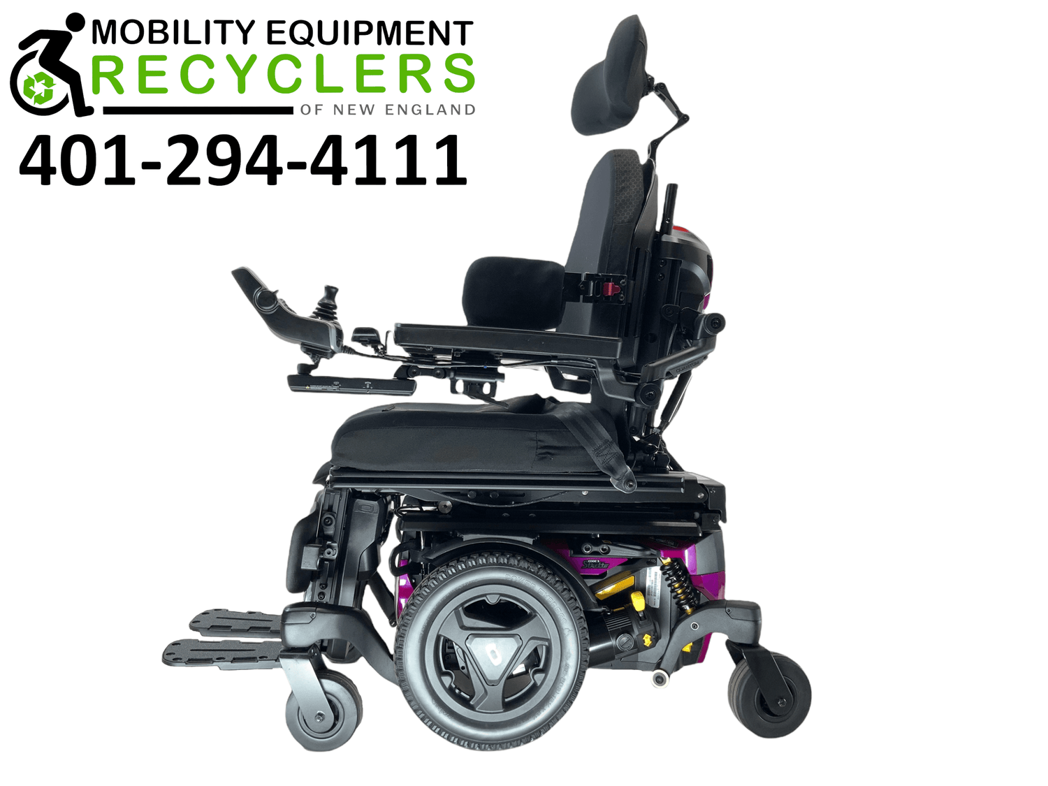 2020 Pride Mobility Quantum Q6 Edge 3 | Stretto | Tru-Balance 3 Seating with I-Level | Rehab Power Chair | 16" x 18" Seat | Seat Elevate, Tilt, Recline, Power Legs, Power Extending & Elevating Legs-Mobility Equipment for Less