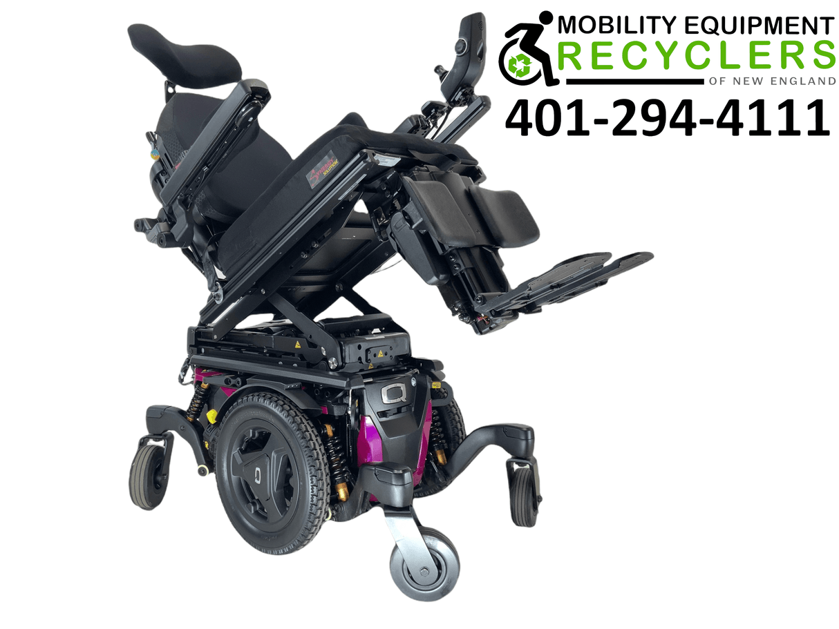 2020 Pride Mobility Quantum Q6 Edge 3 | Stretto | Tru-Balance 3 Seating with I-Level | Rehab Power Chair | 16" x 18" Seat | Seat Elevate, Tilt, Recline, Power Legs, Power Extending & Elevating Legs-Mobility Equipment for Less