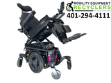 2020 Pride Mobility Quantum Q6 Edge 3 | Stretto | Tru-Balance 3 Seating with I-Level | Rehab Power Chair | 16" x 18" Seat | Seat Elevate, Tilt, Recline, Power Legs, Power Extending & Elevating Legs-Mobility Equipment for Less