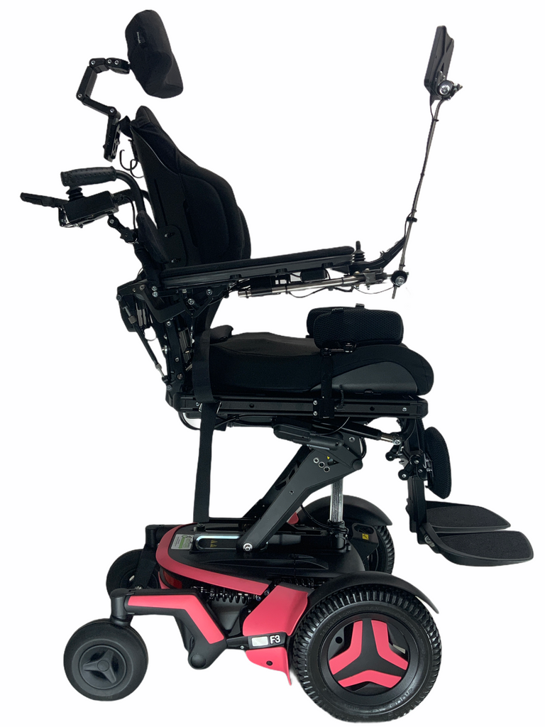 2021 Permobil F3 Rehab Power Chair | 15 x 21 Seat | Tilt, Recline, Power Legs, Seat Elevate | Only 13 Miles!-Mobility Equipment for Less