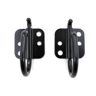 Front facing view of bag hooks