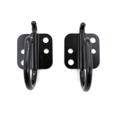 Front facing view of bag hooks
