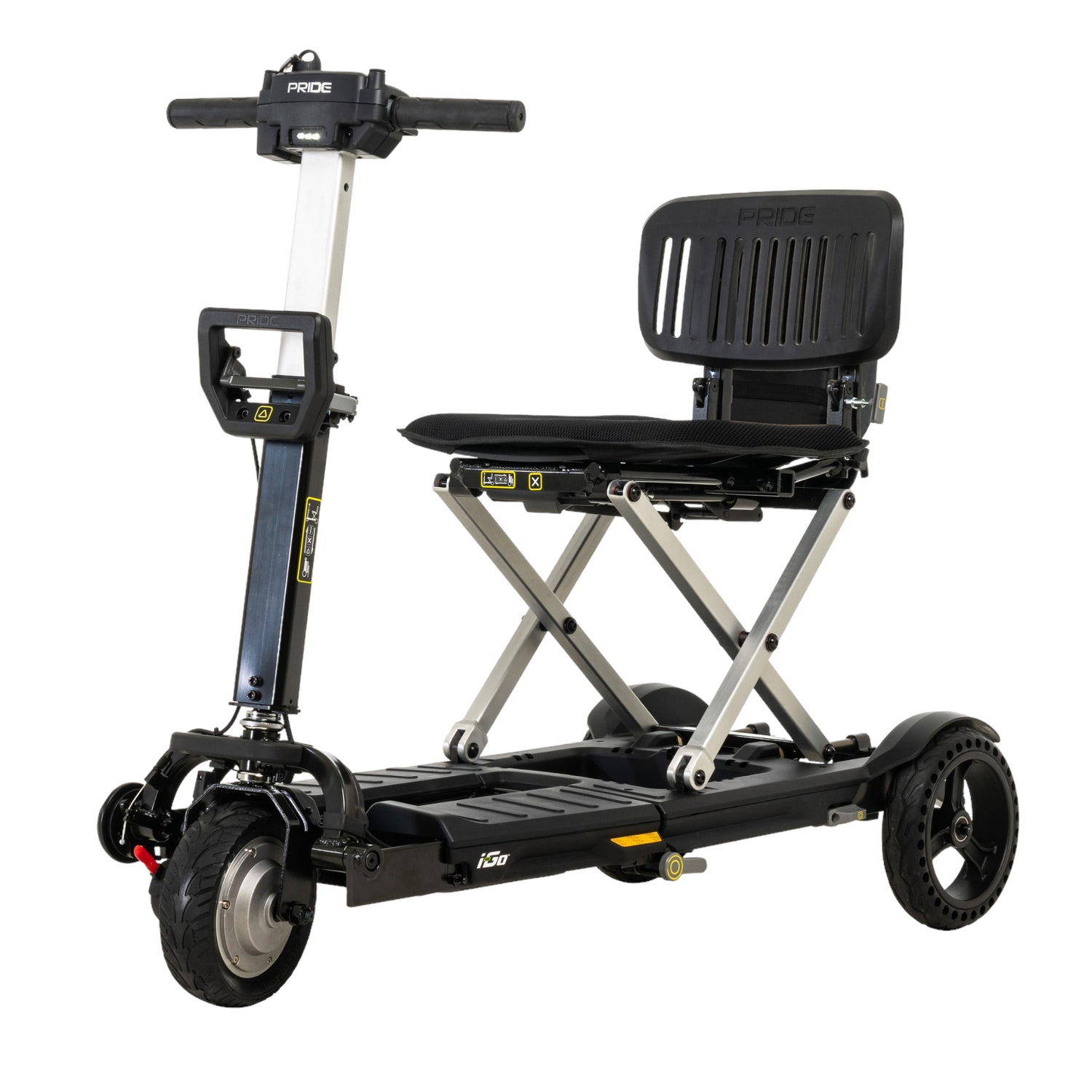 Left side of black i-Go scooter
