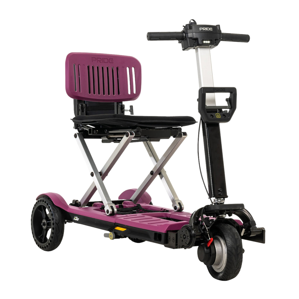 Right side of purple i-Go scooter