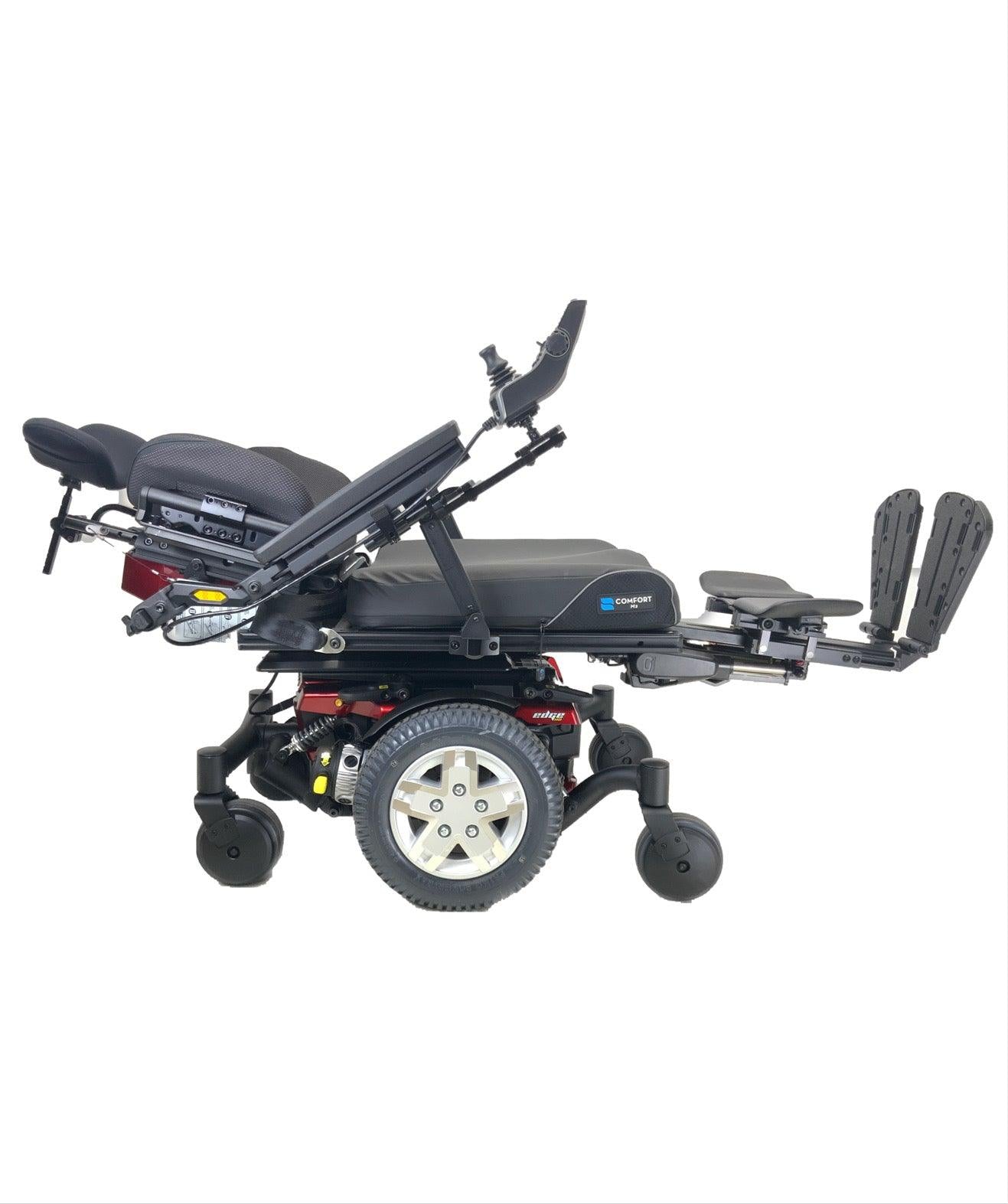 Brand New! 2020 Pride Mobility Quantum Edge HD Bariatric Heavy Duty Rehab Power Chair | 24 x 22 Seat | Tilt, Recline, Power Legs-Mobility Equipment for Less