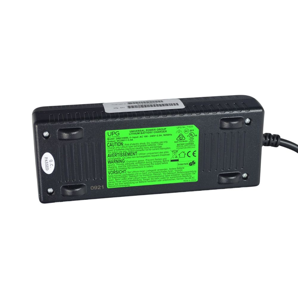Backside view of Pride i-Go & Go-Go Endurance battery charger