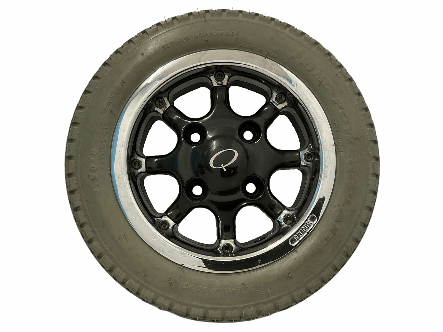 Drive Wheel Assembly for Quickie S636, S646, S646E, S626 Power Chairs | Primo Power Plant | 124579 | 14" x 3" | Certified Pre-Owned-Mobility Equipment for Less