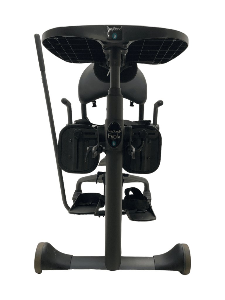 easystand evolv large charcoal sit to stand front view