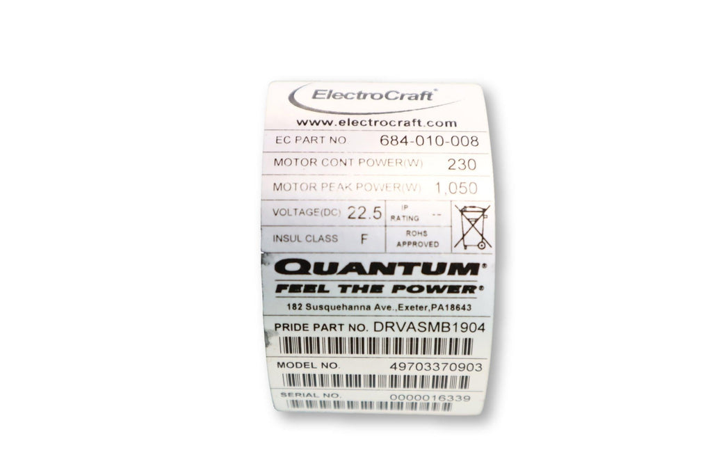 ElectroCraft Motors For Quantum 600e, Quantum 600, Quantum 640, Quantum 610, Quantum R-4000 Power Chairs | DRVASMB1903, DRVASMB1904-Mobility Equipment for Less
