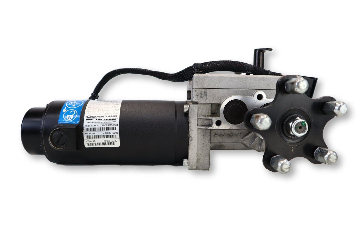 ElectroCraft Motors For Quantum 600e, Quantum 600, Quantum 640, Quantum 610, Quantum R-4000 Power Chairs | DRVASMB1903, DRVASMB1904-Mobility Equipment for Less