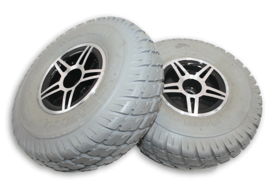 Riuty Wheelchair Tire, 3.00-4 260x85 Tire and Wheel India