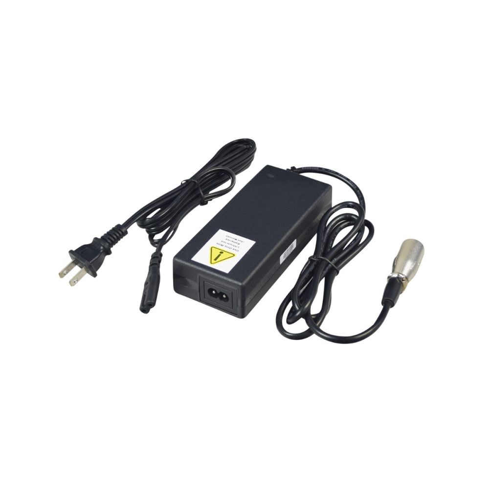 Overhead view of Golden Buzzaround CarryOn Scooter battery charger