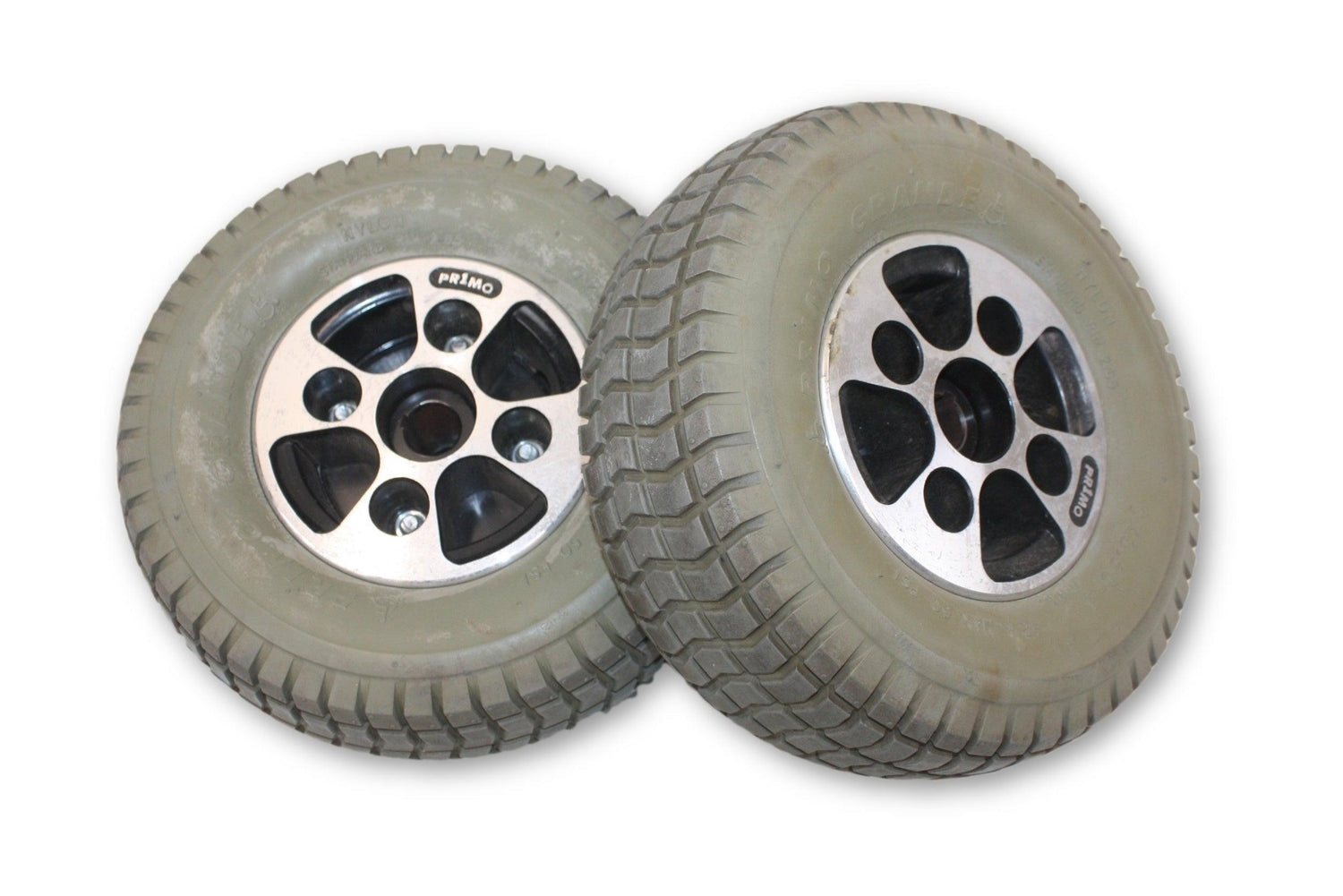 Hoveround MPV 4, MPV 5, Ranger Solo, Shoprider Streamer, Shoprider Sunrunner Power Chair Drive Wheel  | Primo Grande | 9 x 3.5 Inch | Certified Pre-Owned - Mobility Equipment for Less