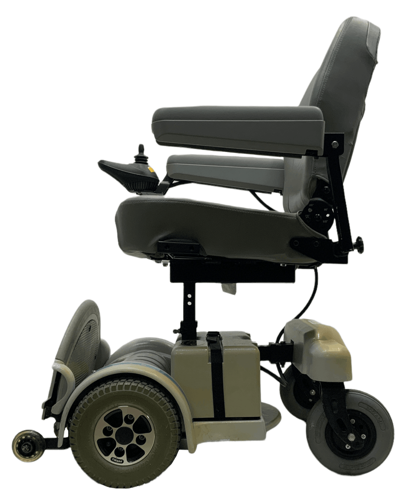 hoveround mpv5 grey power wheelchair left side