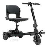 Right side view of black iRide 2 scooter