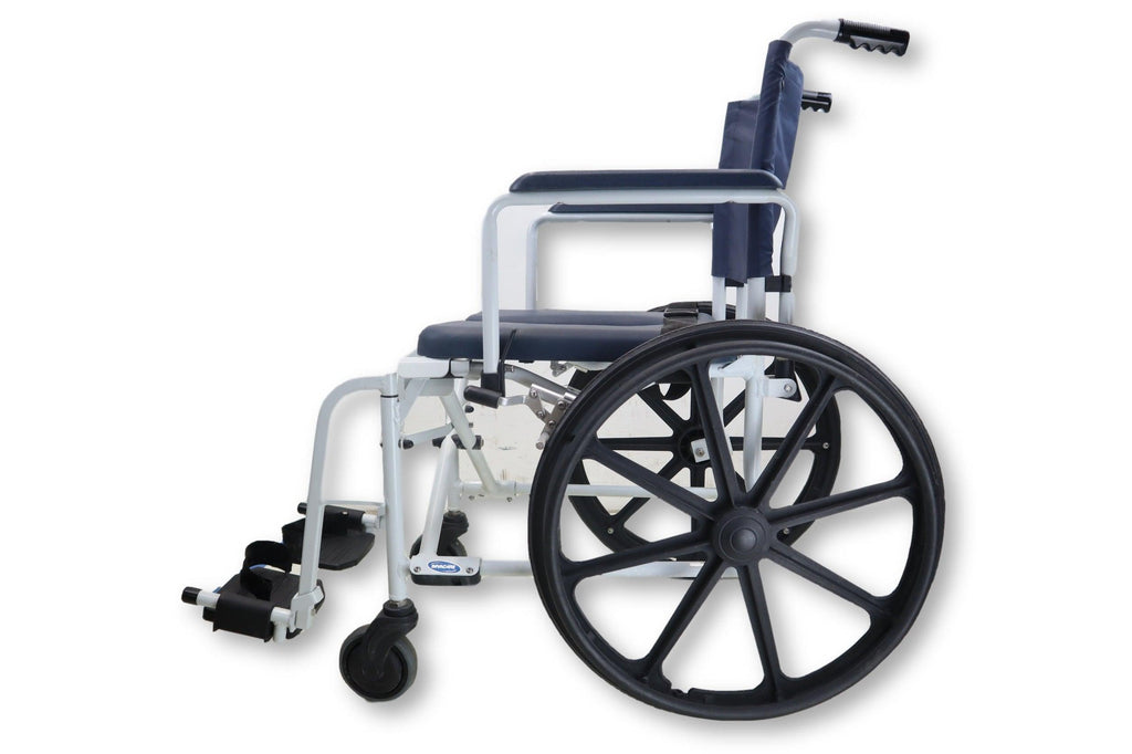 Invacare Mariner Rehab Shower Chair Commode | 18" x 18" Padded Seat Cushion-Mobility Equipment for Less